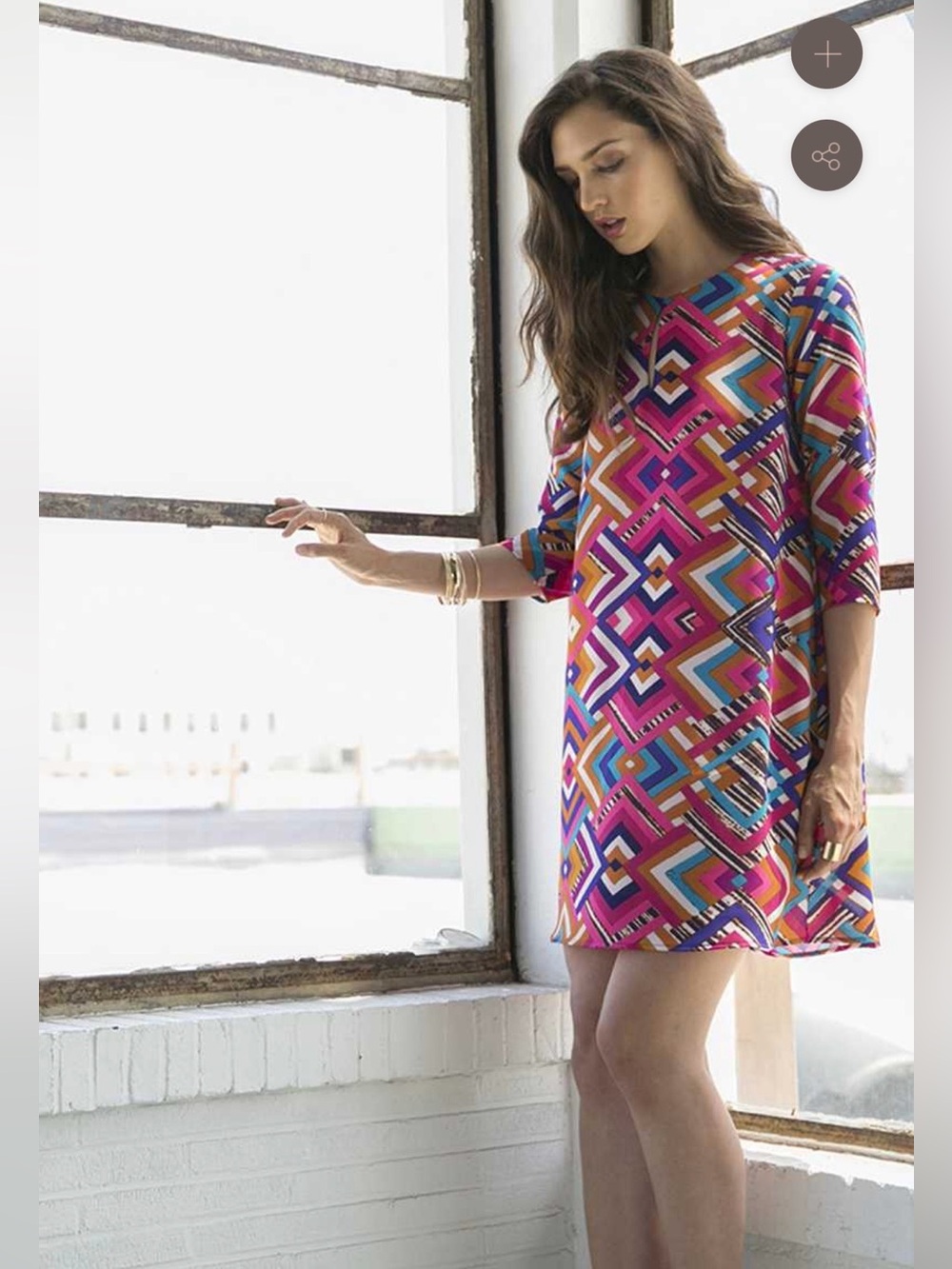 Everly Aztec Shift Dress